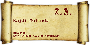 Kajdi Melinda névjegykártya